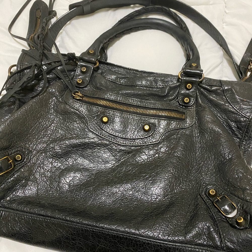 Balenciaga classic city lamb skin